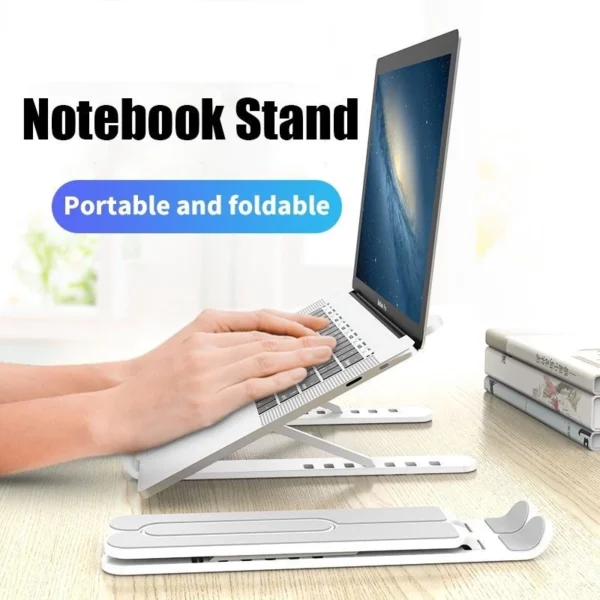 Portable Laptop Stand Foldable Adjustable Support Base Nonslip Notebook Holder Healthy Posture