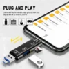 5 in 1 OTG Adapter Type C USB 3.0 Micro USB SD TF Memory Card Reader OTG Adapter