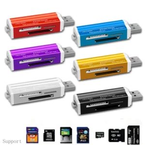 USB Flash Memory All In 1 Multi Function Card Reader Writer Micro SD M2 Memory Stick Random
