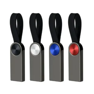 Mini Metal USB Flash Drive with Keychain Storage Random