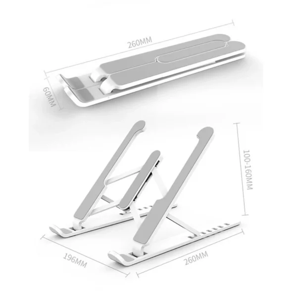 Portable Laptop Stand Foldable Adjustable Support Base Nonslip Notebook Holder Healthy Posture