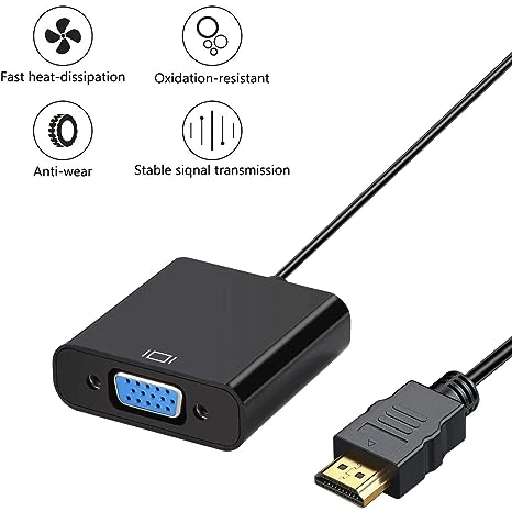 my-11134207-7qukz-ljz6dhj6ujx289.webp HDMI to VGA Adapter 1080P Audio Video Converter with Audio Cable Power HDMI extender Supply