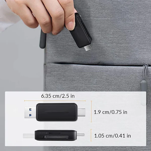my-11134207-7qul7-lhn3i3v1uo6502.webp 2 in 1 SD TF Card Reader USB Type C USB 2.0 OTG External Memory Card Readers USB With Type C Card Reader OTG Adapter