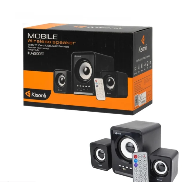 my-11134207-7ras8-m9hpd96fs0mscc.webp Kisonli U2800BT Bluetooth Speaker Black