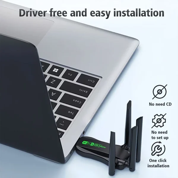 my-11134207-7rask-m9h6z1prwlfybb.webp AX900 Wi-Fi 6 USB Adapter Bluetooth 5.4 Dual Band 2.4G 5G Antennas WiFi6 USB Network Receiver Dongle Driver