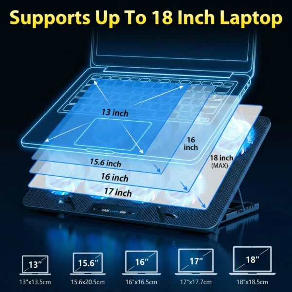 my-11134207-820lh-mlqkqqr1tgxv89.webp Laptop Cooling Pad Laptop Fan with Dual USB & LED