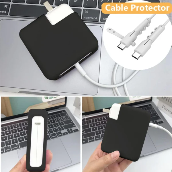 sg-11134201-7rd5w-m71n169cz7v6f1.webp Ultra Thin Silicone case for MacBook Charger Protective Cover