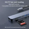 sg-11134201-8261v-mm5jas8qy51ff8.webp USB C Hub Type C 3.1 To 4K HDMI-Compatible USB SD TF Card Reader PD Fast Charge 7 In 1 USB Dock For MacBook PC